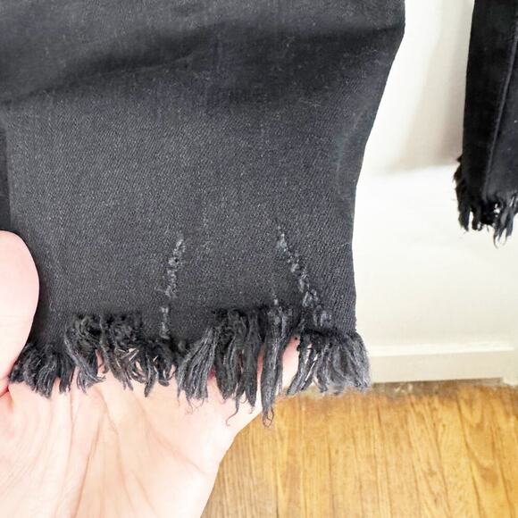 INC International Concepts Fashion Basics High Rise Crop Black Jeans Raw Hem NWT - Picture 10 of 14